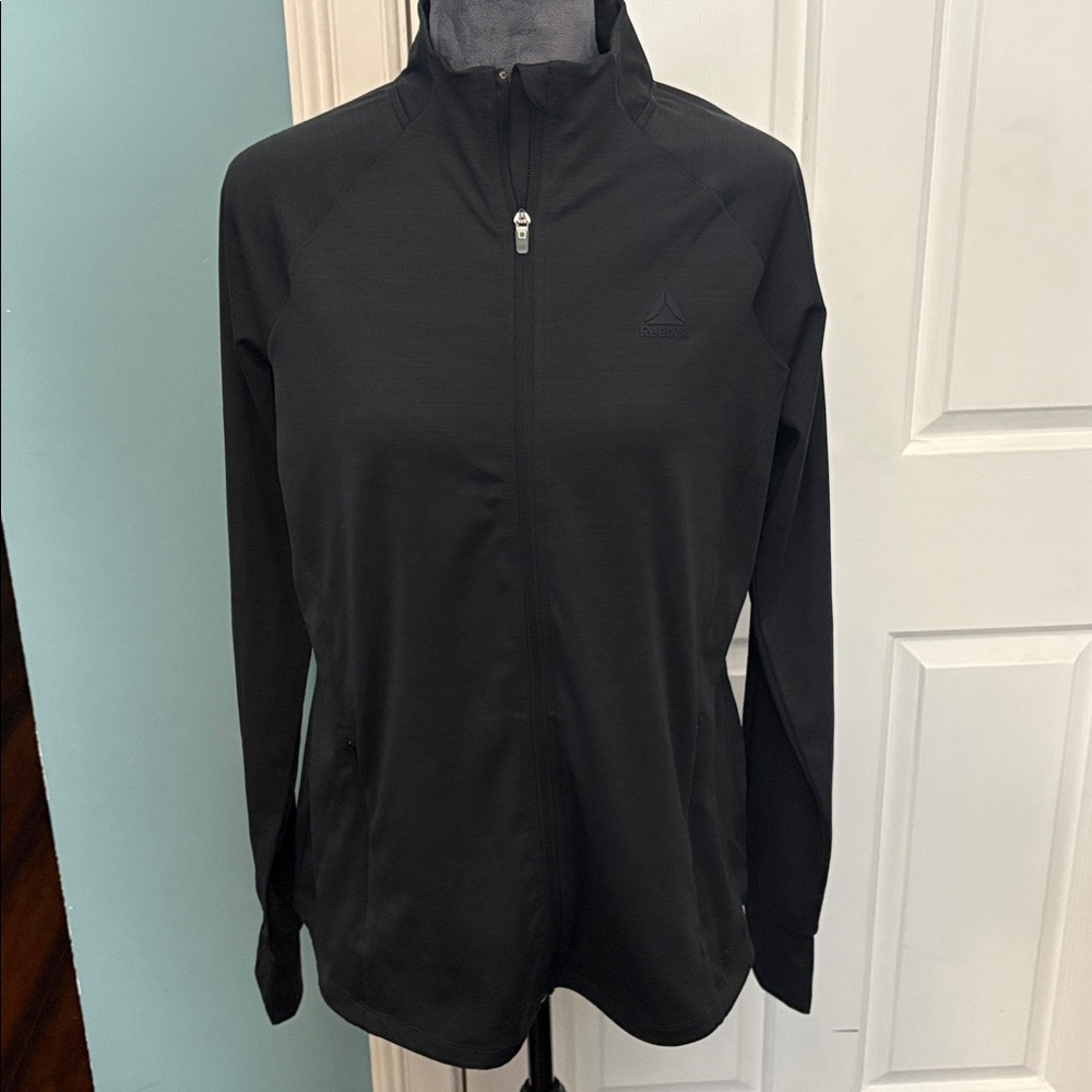 Reebok Black Full-Zip Lightweight Jacket